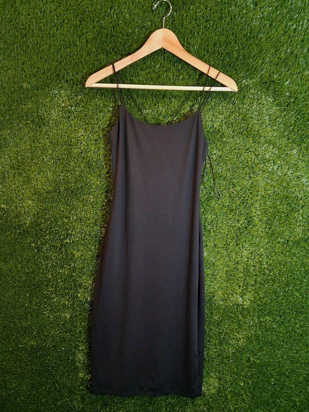 House of Harlow 1960 Black Strappy Back Bodycon Mini Dress Size M Nicole Richie